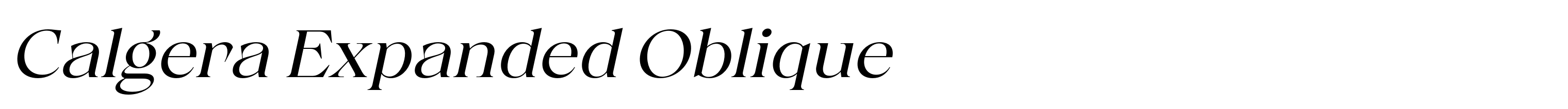 Calgera Expanded Oblique